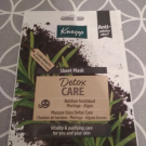 Swatch de julro : Masque tissu détox, Kneipp