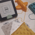 Swatch de Elo_Test : 50 Boîtes de 3 lingettes bébés lavables Oekotex et Bio, Le Petit Carré Français