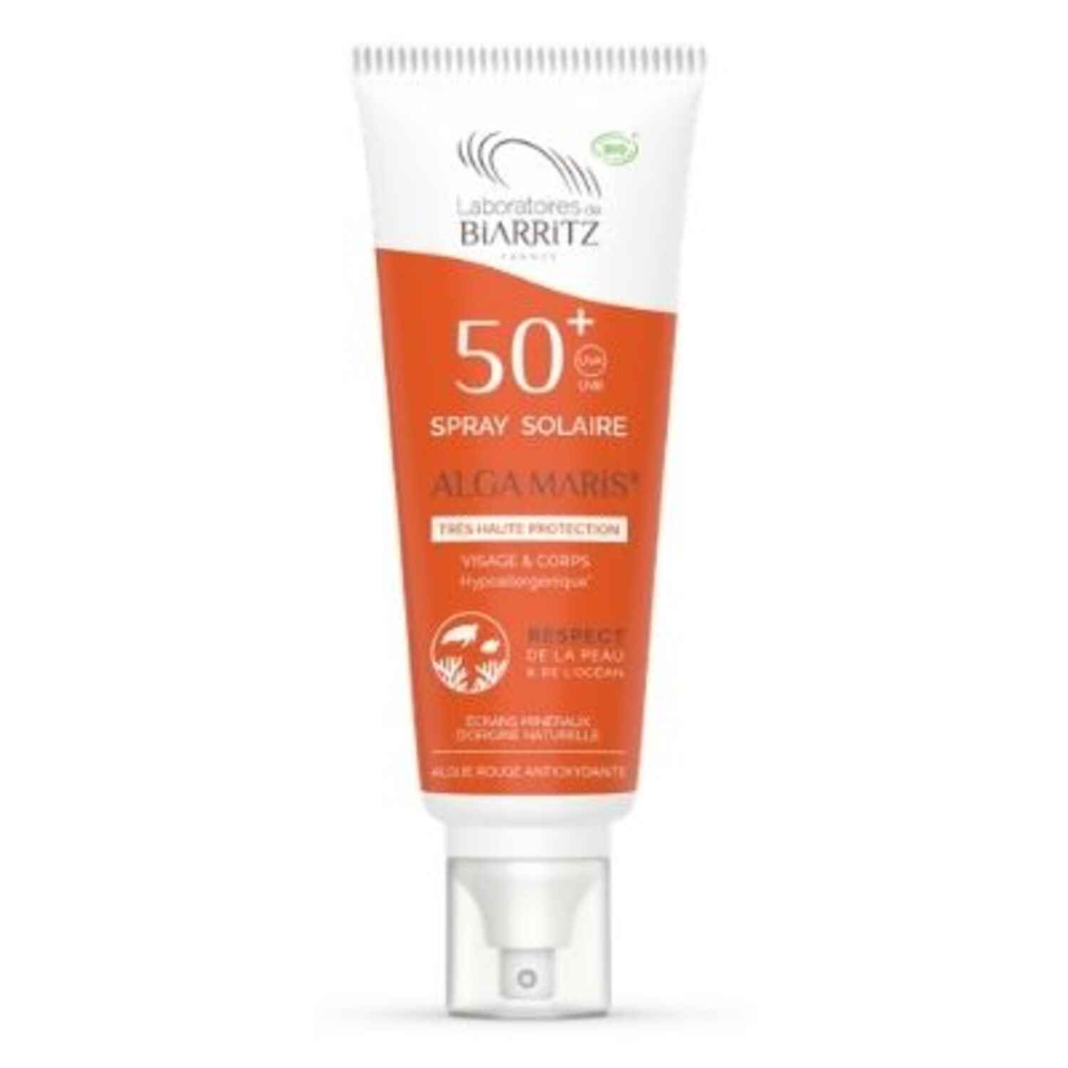 Spray solaire SPF50  haute protection, Laboratoires de Biarritz - Infos et avis
