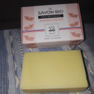 Swatch de katianalin0606 : Savon solide BIO saponifié à froid à l'Amande douce, Le Petit Carré Français