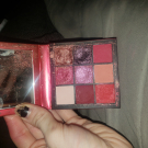 Swatch de Juliette2027 : Palette ruby obssessions, Huda Beauty