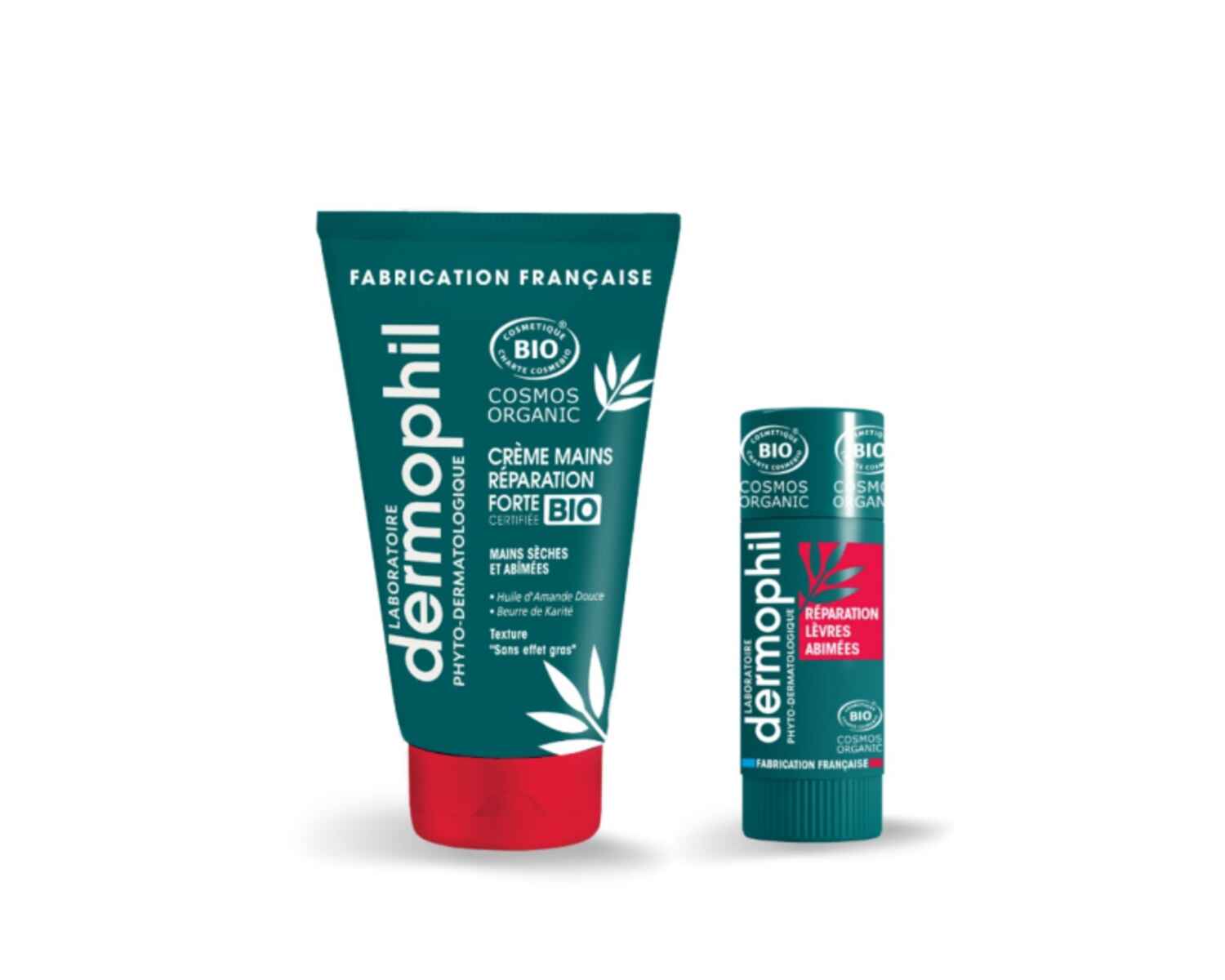Crème Mains Réparation Forte et Stick Lèvres abîmées certifiés BIO, Dermophil - Infos et avis