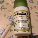 Swatch de Paillettes cosmiques : Déodorant soin fraîcheur thé vert bio, Coslys