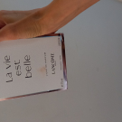 Swatch de papillon.joli : La Vie est Belle Eau de parfum, Lancôme