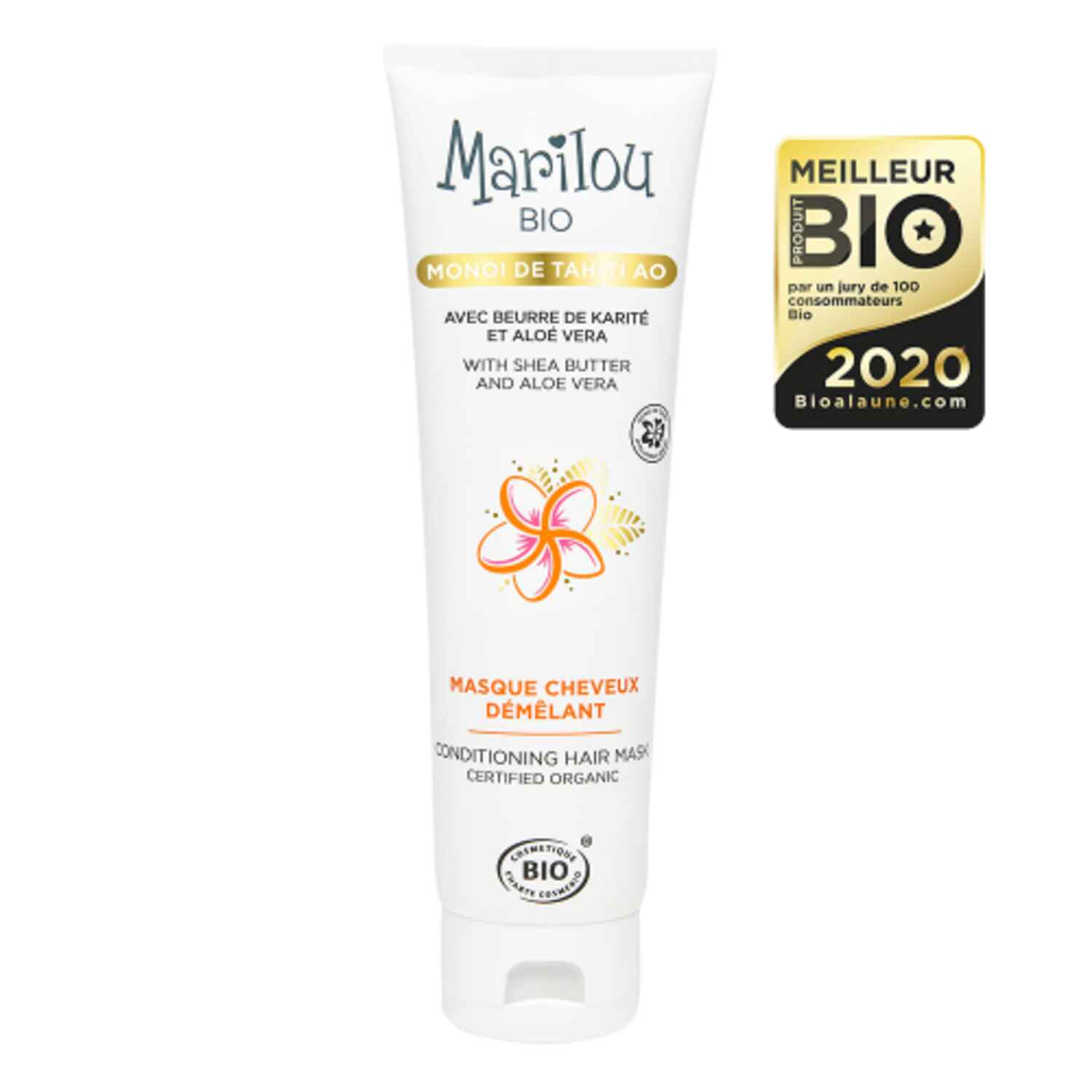 Masque cheveux demêlant Monoï de Tahiti, Marilou Bio - Infos et avis
