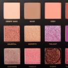 Swatch de Melindalct : Textured Shadows Palette Rose Gold Edition Palette de fards à paupières, Huda Beauty