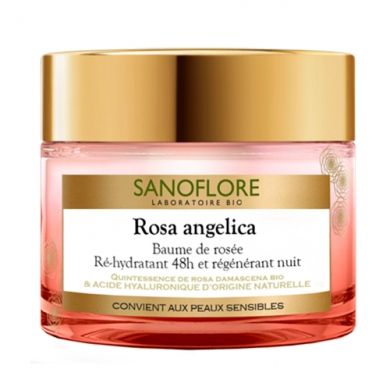 Baume de rosée ré-hydratant 48h et régénérant nuit Rosa Angelica, Sanoflore - Infos et avis