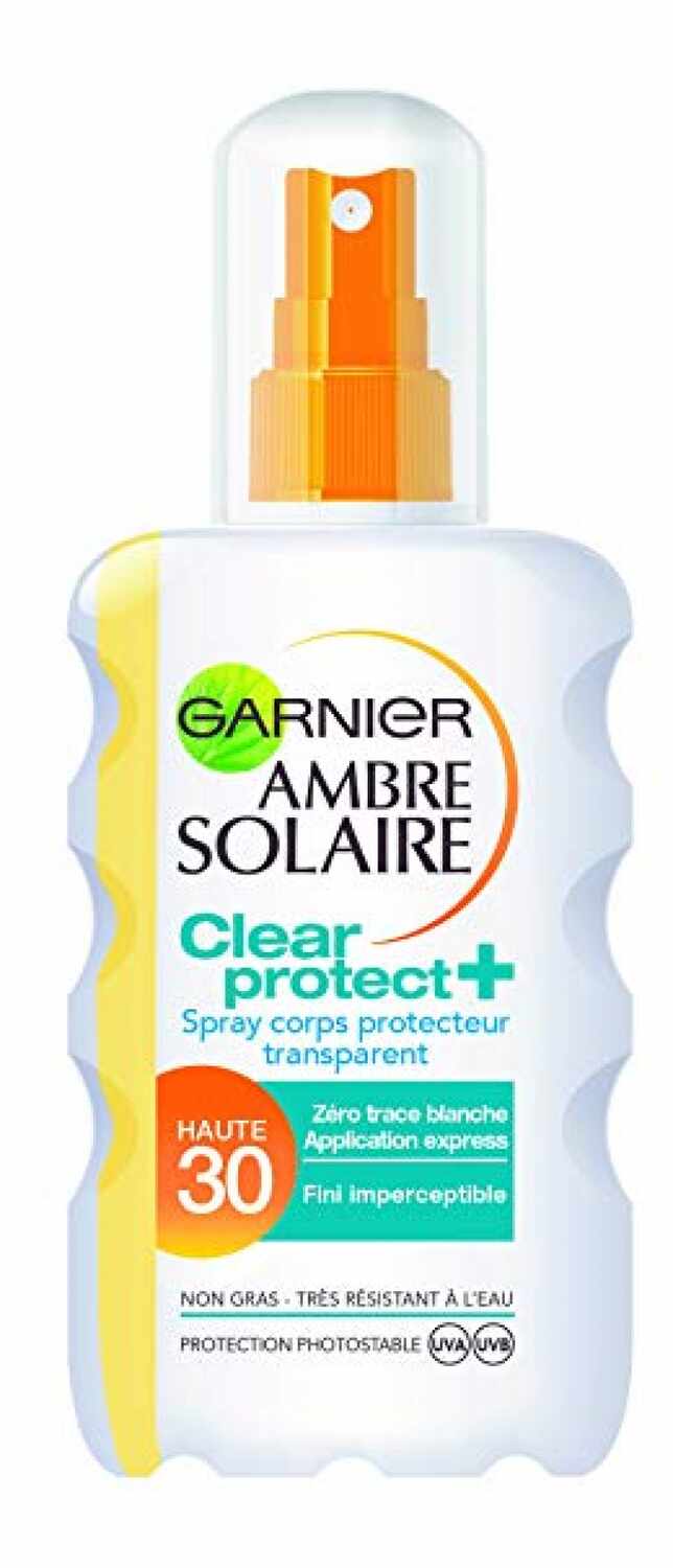 Clear Protect Spray Corps Transparent Ambre Solaire, Garnier - Infos et avis