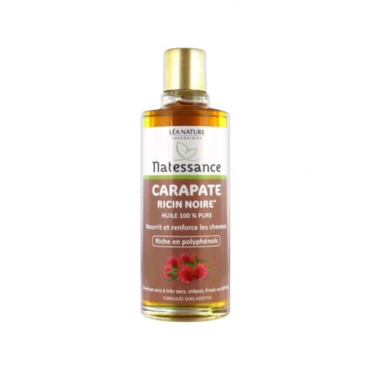 Huile de Ricin Noir Carapate 100% pure, Natessance - Infos et avis