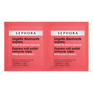 Lingettes dissolvante express - Extrait de pêche blanche, Sephora - Infos et avis