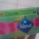 Swatch de lollipops : Tampons Nana Discreet Super, Nana