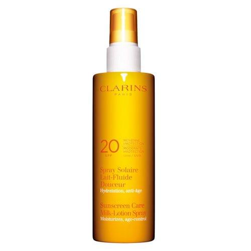 Spray Solaire Lait Fluide Douceur - Moyenne Protection SPF 20, Clarins - Infos et avis