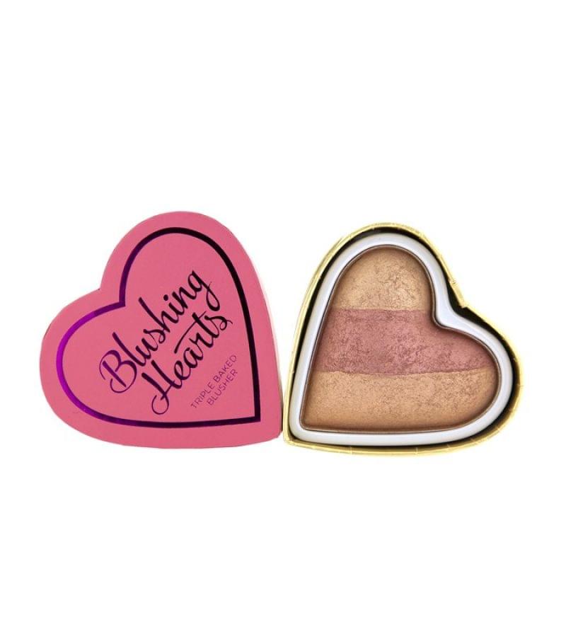 I Heart Makeup Blushing Hearts, Makeup Revolution : nadia aime !