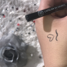 Swatch de Hellomia_4 : Sublimliner Eyeliner Feutre, L'Atelier du Sourcil