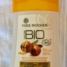 Swatch de Mzlle Valerie : Gel douche nourrissant à l'huile d'Argan Bio - Culture BIO, YVES ROCHER