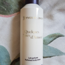 Swatch de PicMa : Lait pour le corps Quelques Notes d'Amour, Yves Rocher
