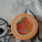 Swatch de Mariamakeup : Beurre Corporel Mangue, The Body Shop