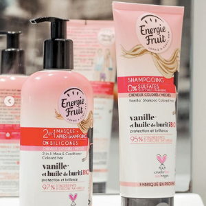 Post Instagram sur la Routine cheveux colorés Energie Fruit