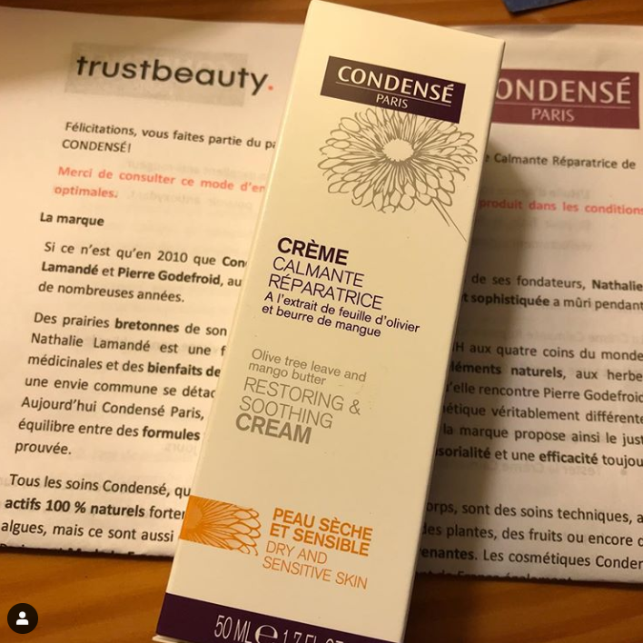 tuxedoworld photo instagram avis creme calmante reparatrice condense paris