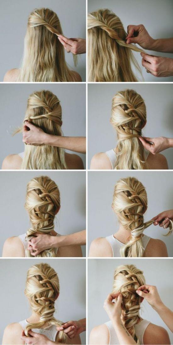 tutorial tresse torsade romantique
