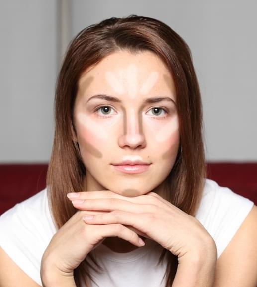contouring poudre visage