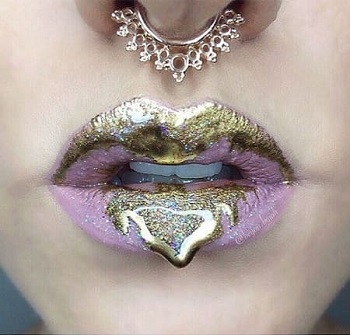 La tendance Lip drip
