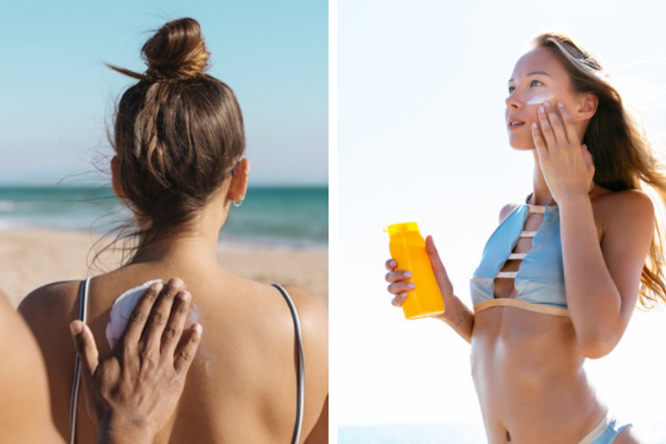 bronzage erreurs à éviter crème solaire visage zone du corps