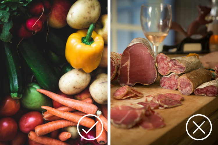 acne digestive alimentation grasse charcuterie acne fruits et legumes