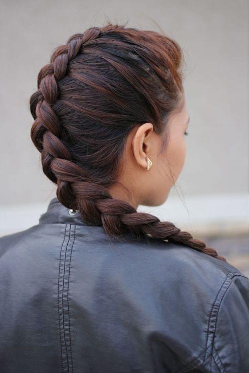 faux hawk braid jolies tresses