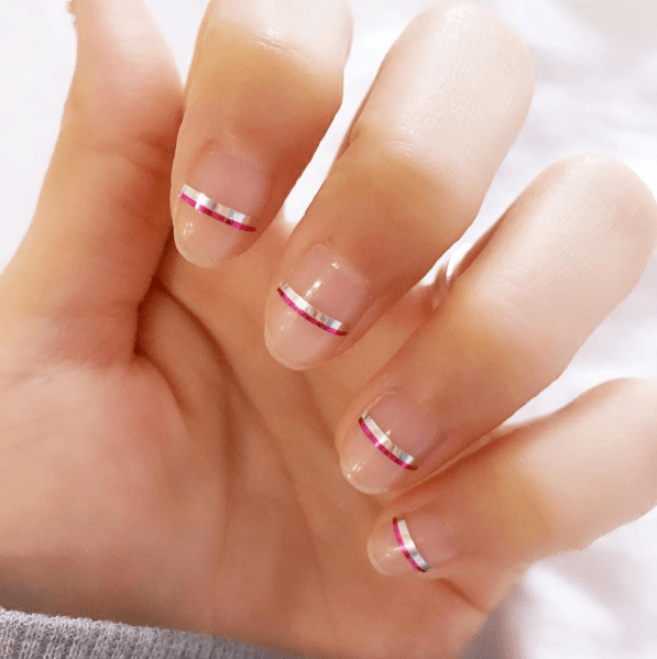 Bracelet nails transparent et discret