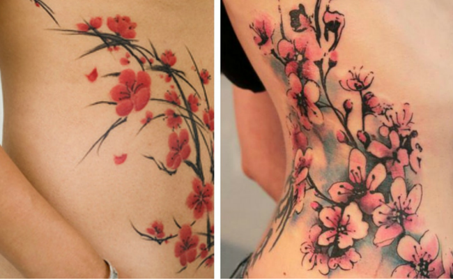 Tatoo fleurs de cerisier