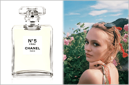 Lily Rose égérie parfum Chanel n°5 l'Eau