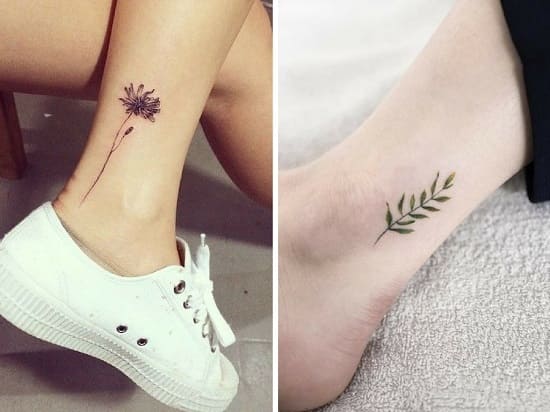 un motif discret pour un tattoo de cheville