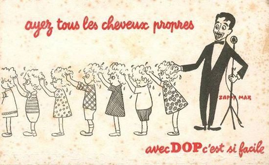 Publicité shampooing DOP dans les années 1950