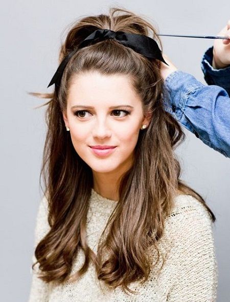 accessoire de fête : noeud noir pour cheveux