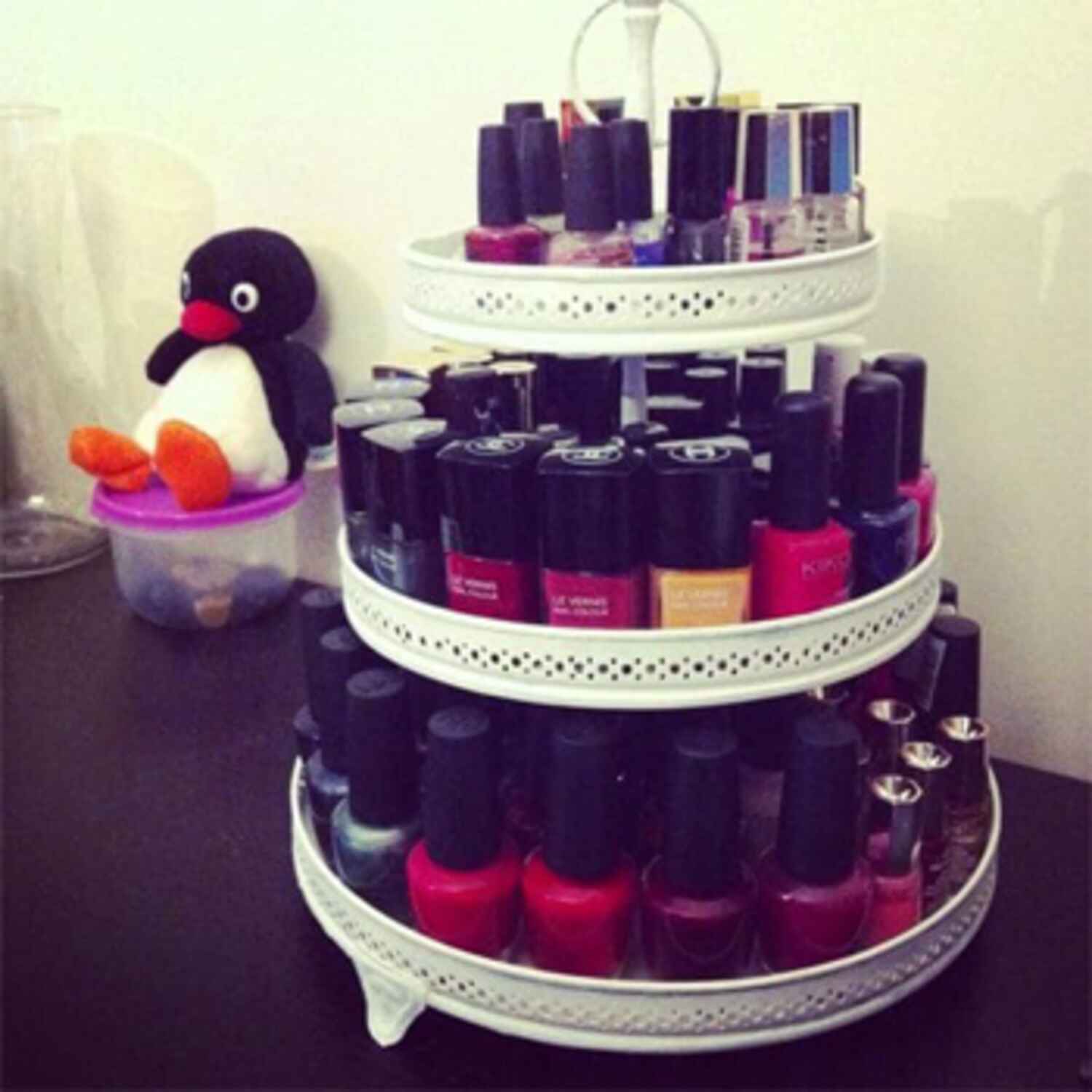 présentoir à cupcakes pour vernis