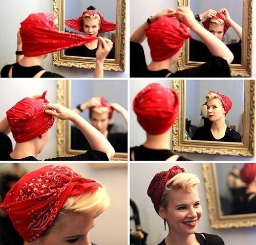 Un tutoriel pour un look rétro avec un bandana !