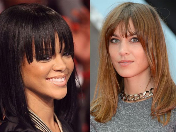Rihanna et Alexa Chung portent un lob à frange