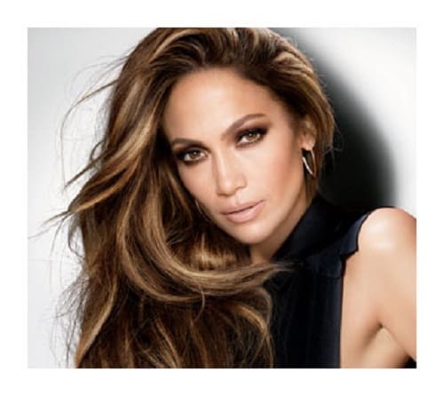 la coloration bronde  de jennifer lopez