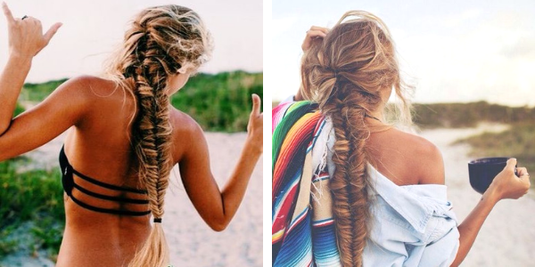 Adoptez la fishtail braid pour la plage ! 
