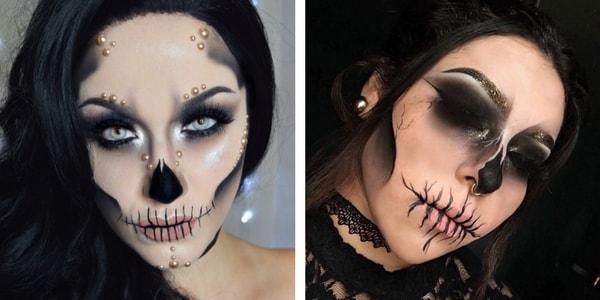 Inspiration maquillage tête de mort