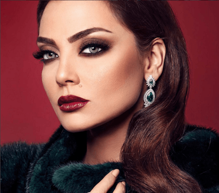 Maquillage libanais sur yeux clairs 