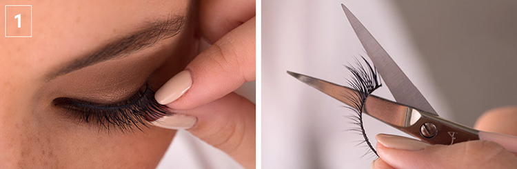 Comment poser des faux cils, première étape