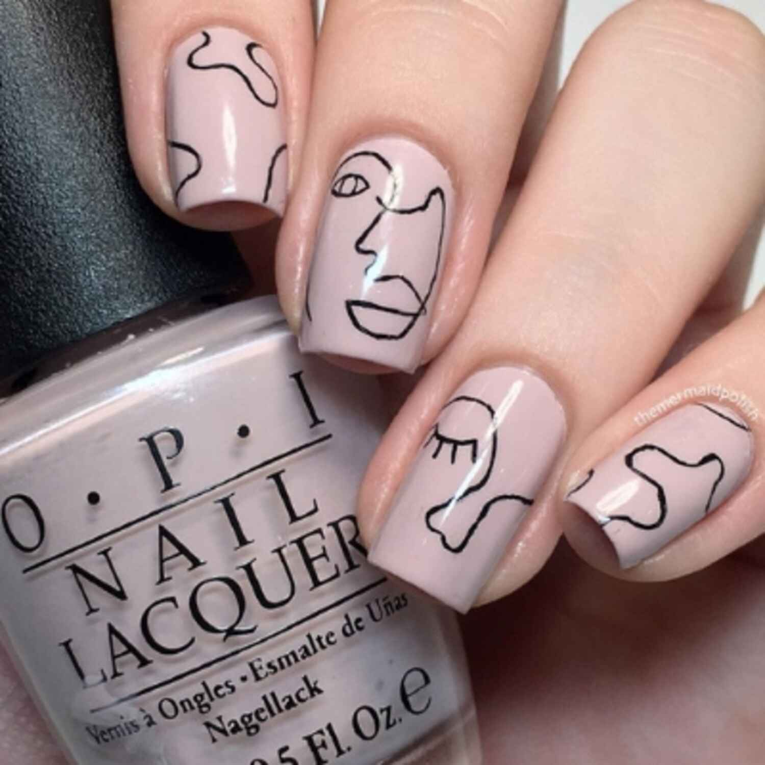 Faire un Picasso nail art