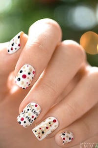 Nail art poids colorés Merry Xmas