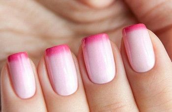 french manucure rose