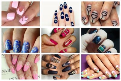 Negative space nail sur internet