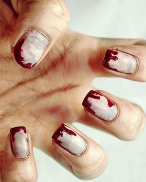 un nail art zombie tres realiste