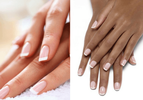 French Manucure gel classique rose et blanche