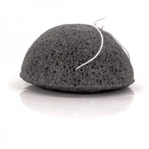 Eponge Konjac au charbon de bambou